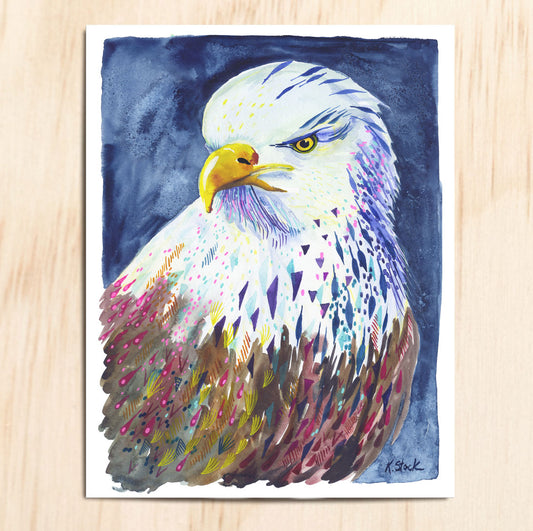 Pink Dappled Eagle - Signed and Numbered Limited Edition Print.