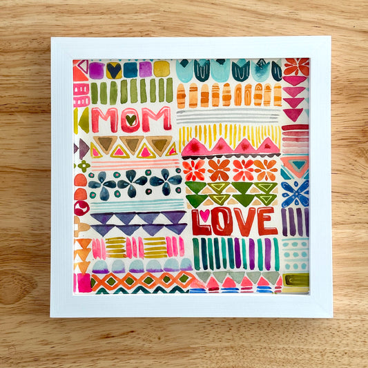 "Mom Love Quit" Original Watercolor Painting