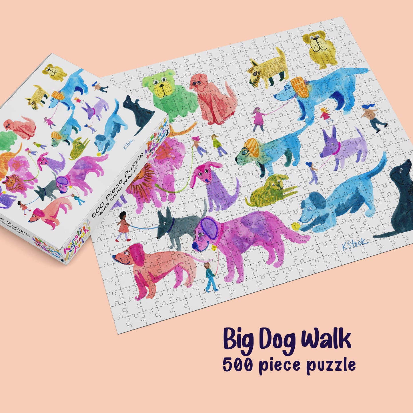 Big Dog Walk - 500 Piece Puzzle