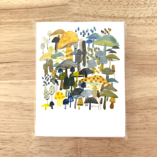 Earthy Shrooms - Note Cards