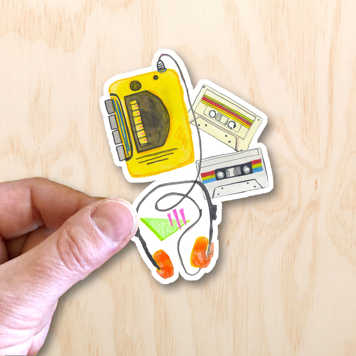 Walkman 3" Sticker