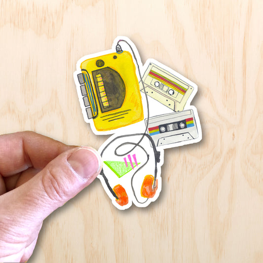 Walkman 3" Sticker