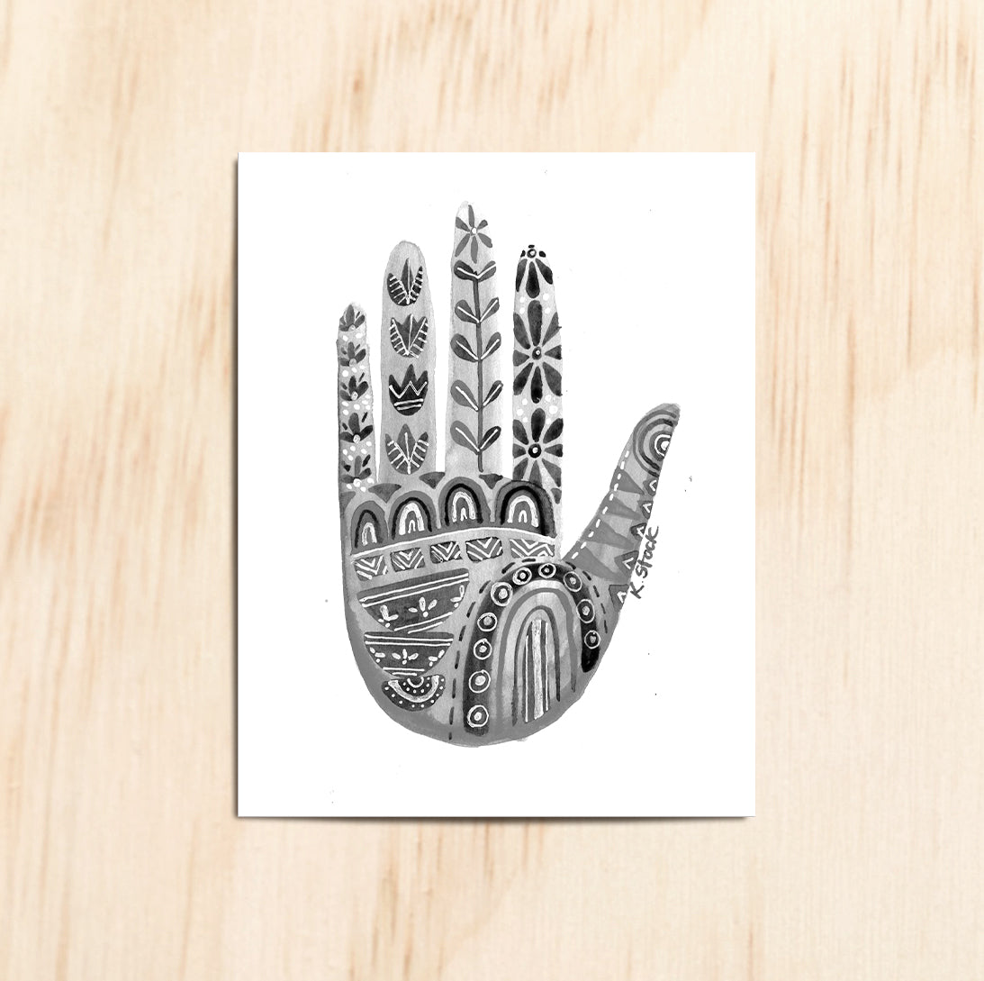Folk Art Healing Hand - Production Print