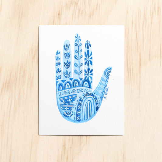 Folk Art Healing Hand - Production Print