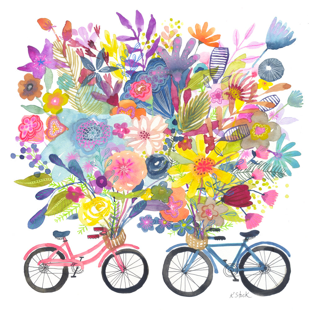 2 Bicycle Bouquet - Signed and Numbered Limited Edition Print.