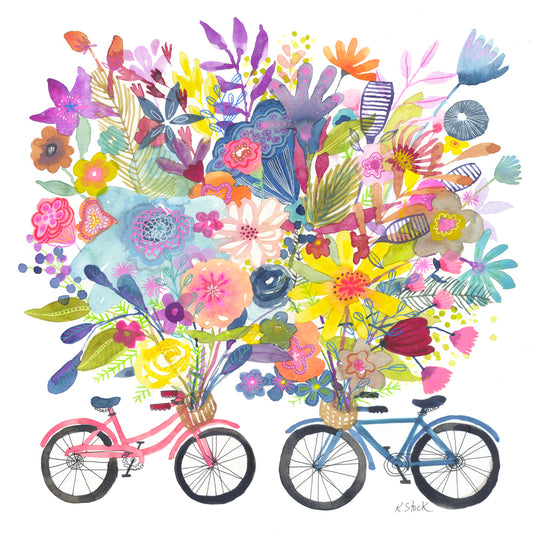 2 Bicycle Bouquet - Signed and Numbered Limited Edition Print.