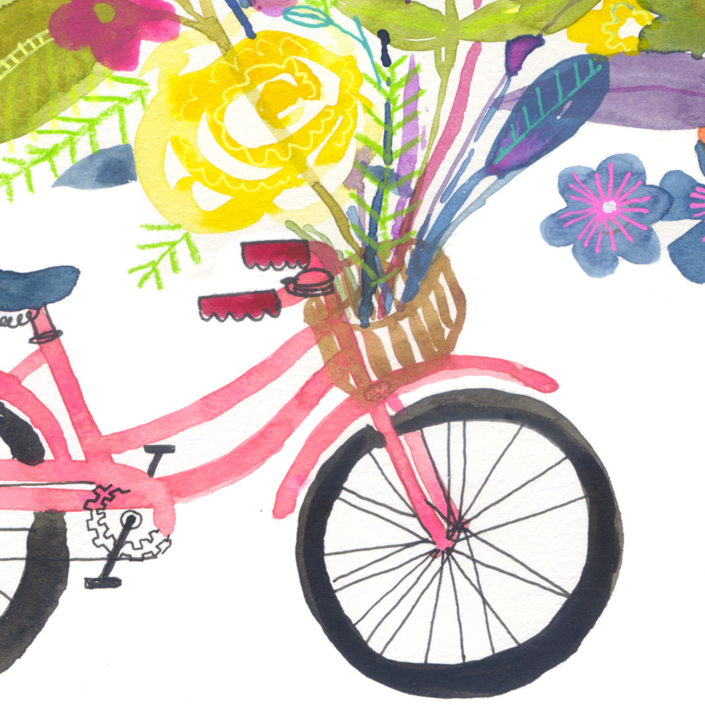 2 Bicycle Bouquet - Signed and Numbered Limited Edition Print.