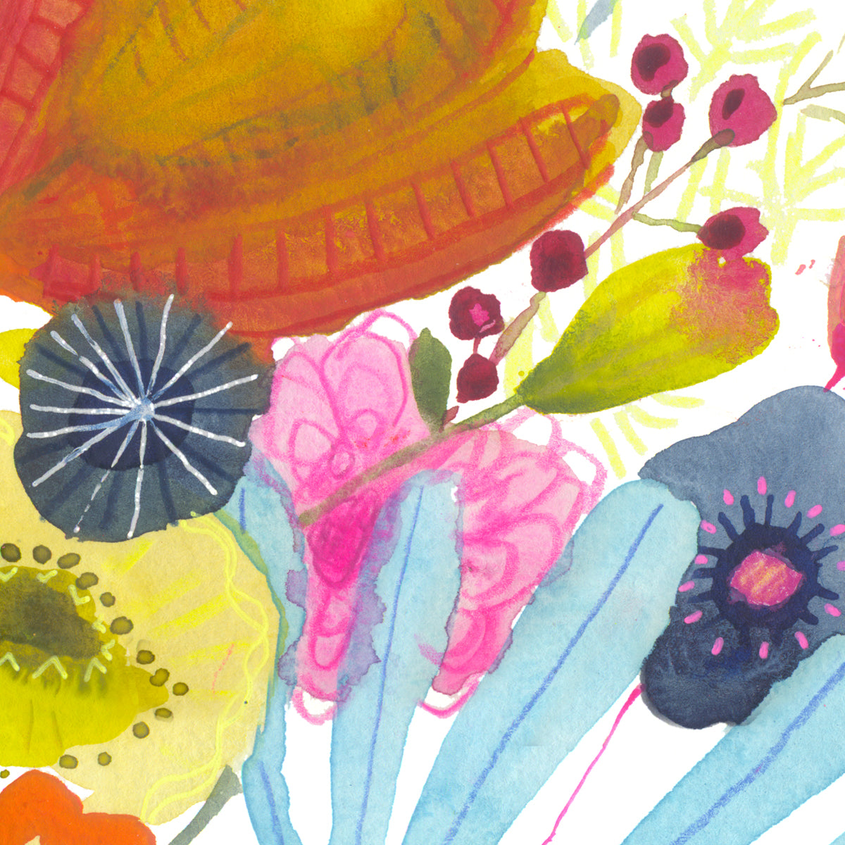 Mountain Town Bouquet - Signed and Numbered Limited Edition Print.