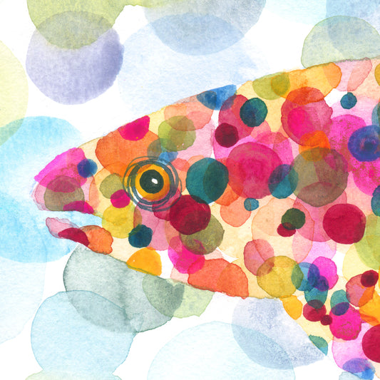 Underwater Trout - Signed and Numbered Limited Edition Print.