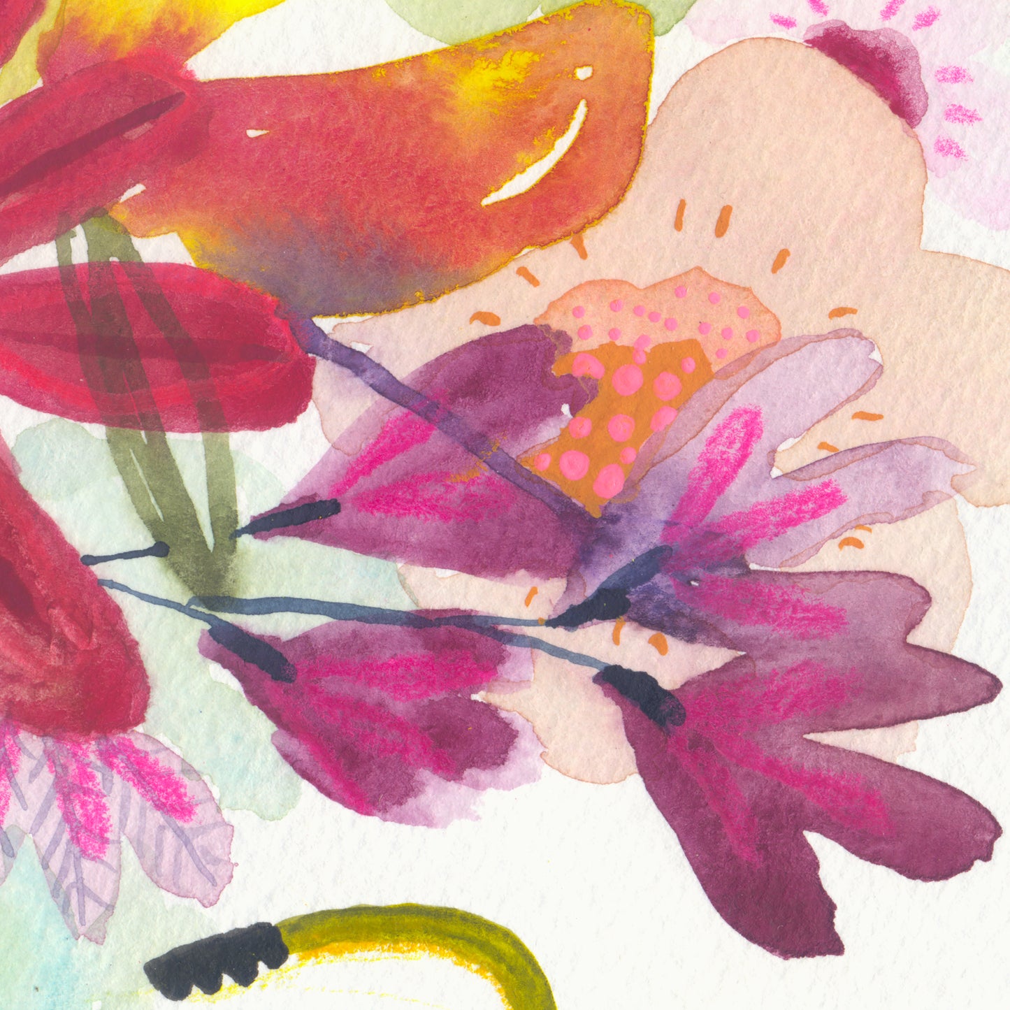 Yellow Tandem Bouquet - Signed and Numbered Limited Edition Print.
