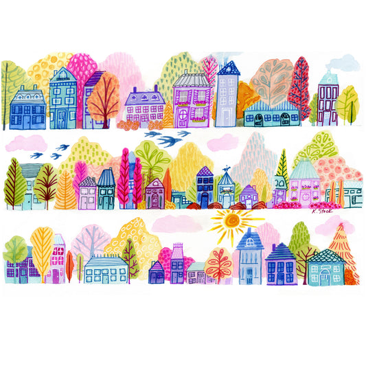 Main Street in Bloom - Signed and Numbered Limited Edition Print.