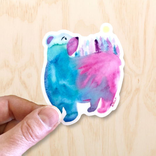 Forest Bear Sticker 3"