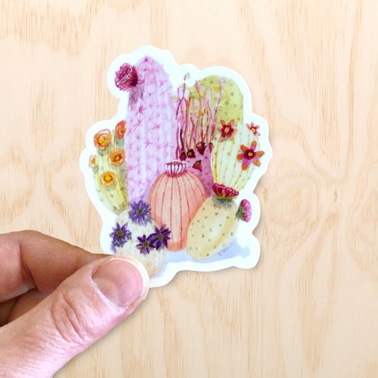 Desert Cactus Sticker 3"