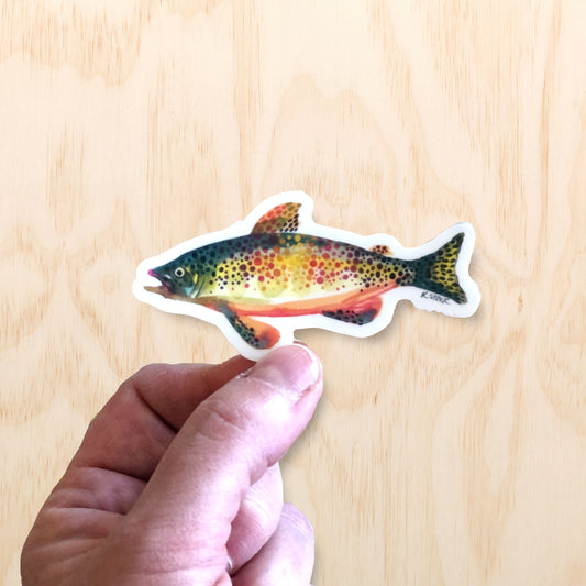 Trout Sticker 4"