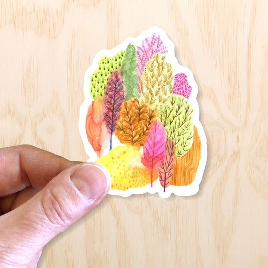 Warm Tree Sticker 3"