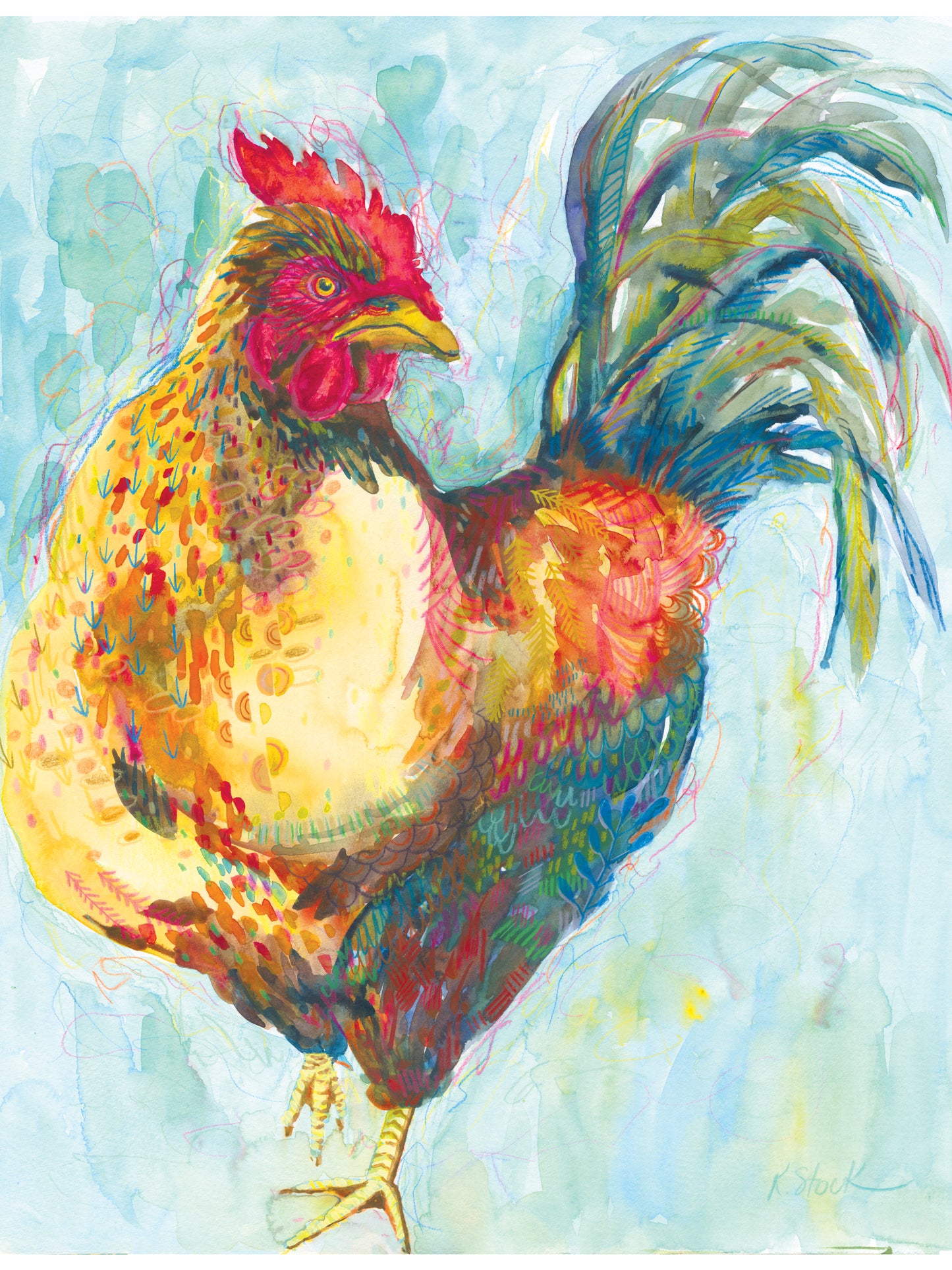 "Cogburn Rooster" Original