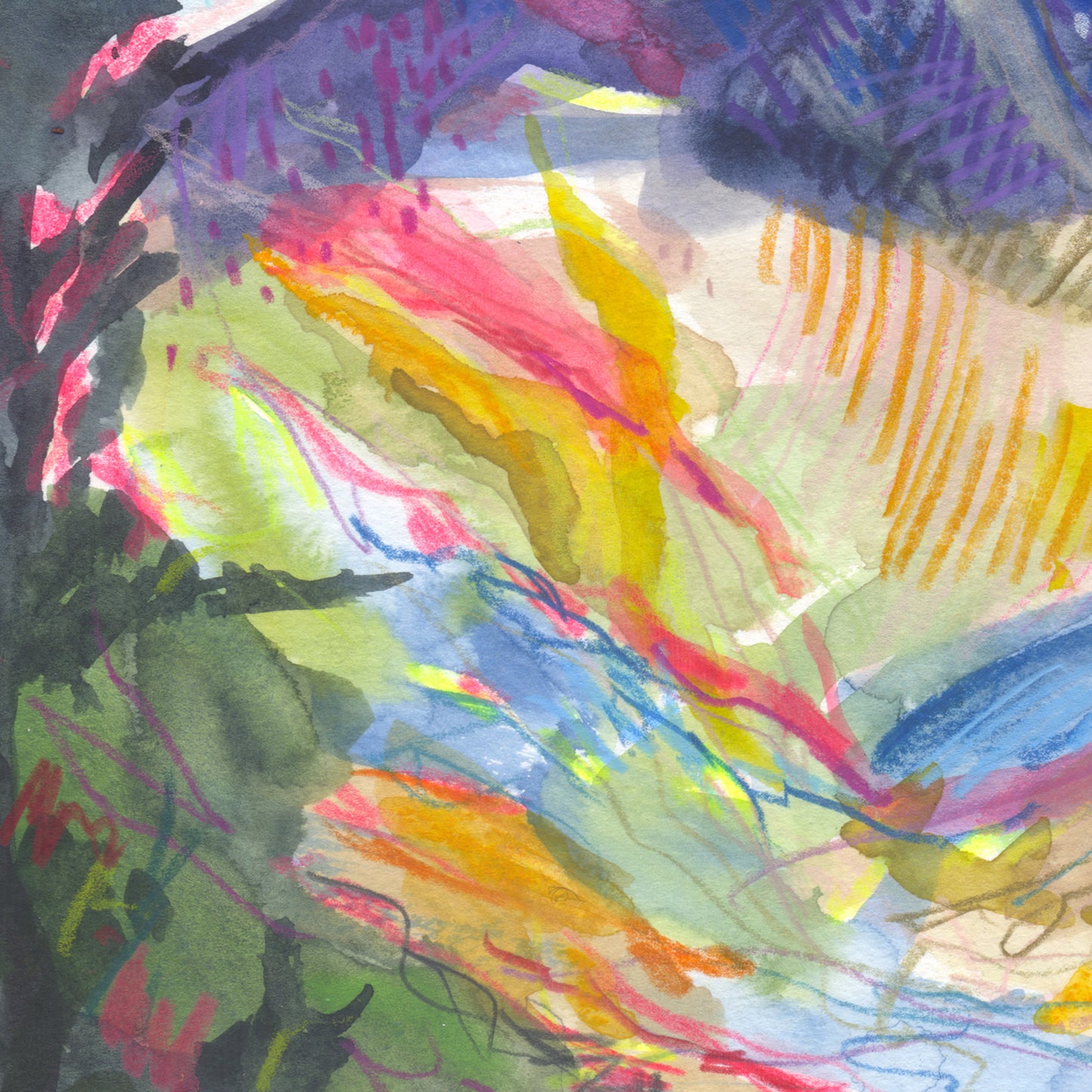 "Behind Shavano" Original Watercolor Painting - Framed