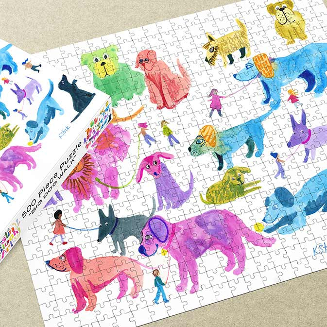 Big Dog Walk - 500 Piece Limited Edition Art Puzzle
