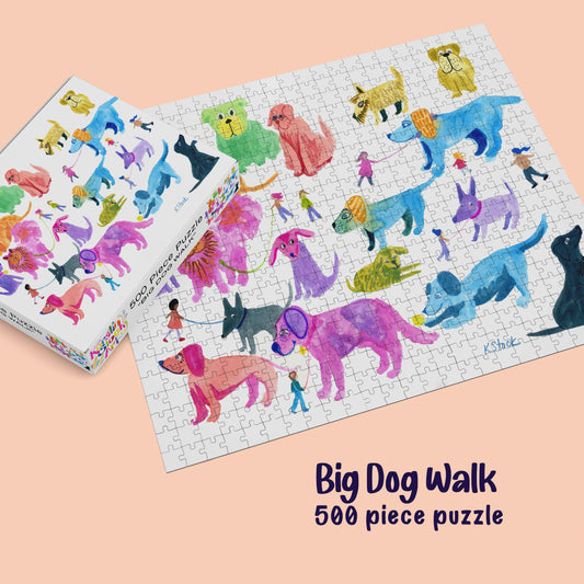 Big Dog Walk - 500 Piece Puzzle
