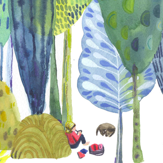 Green Trees Reader - Signed and Numbered Limited Edition Print.