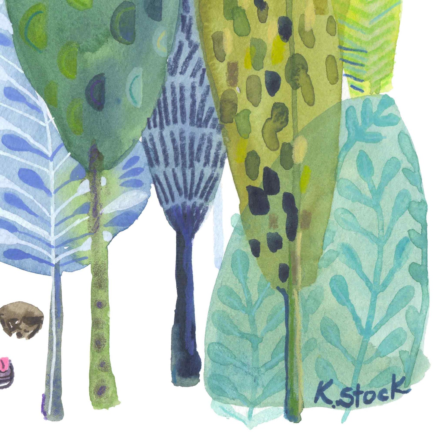 Green Trees Reader - Signed and Numbered Limited Edition Print.