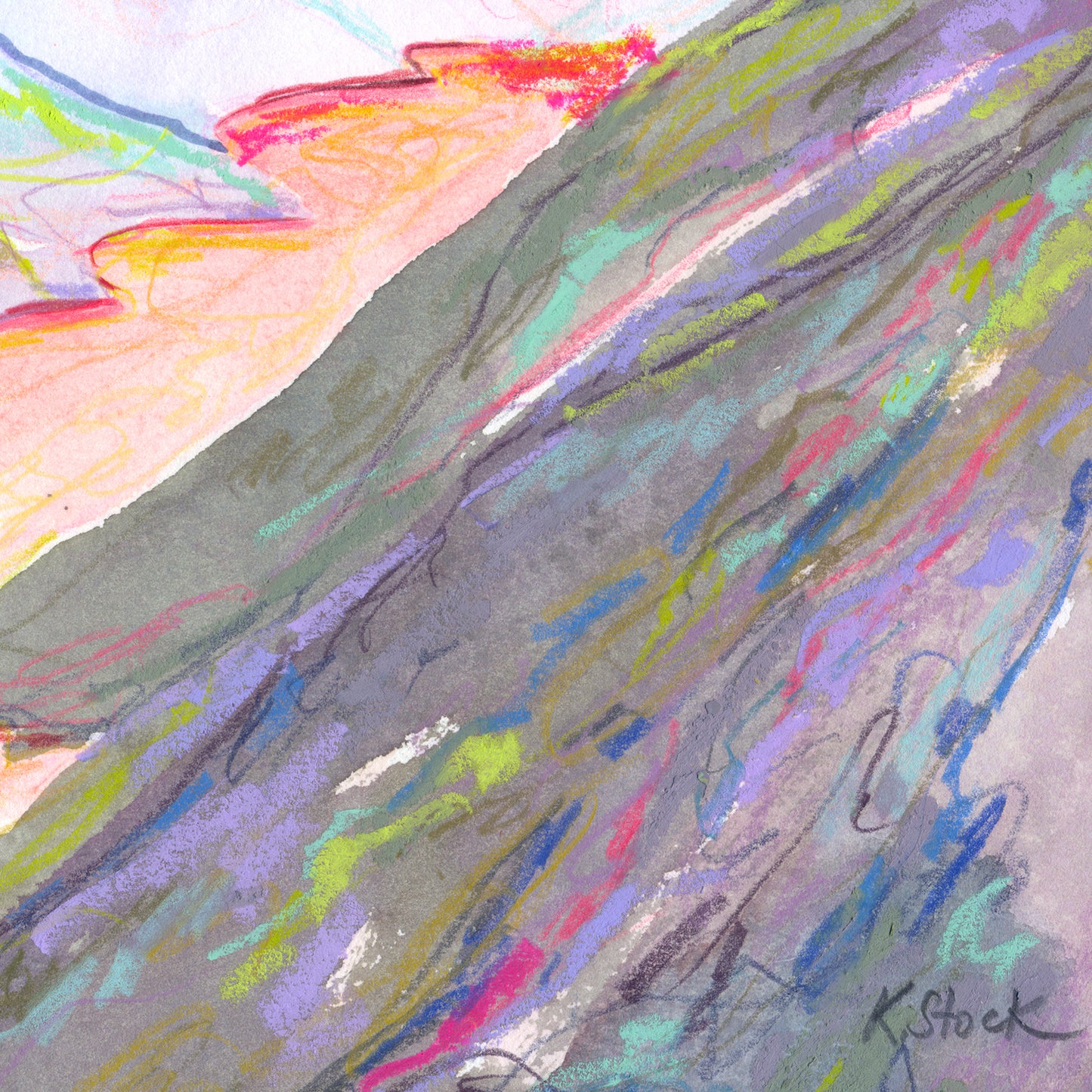 "Moonrise Over The Valley" Original Watercolor Painting - Framed