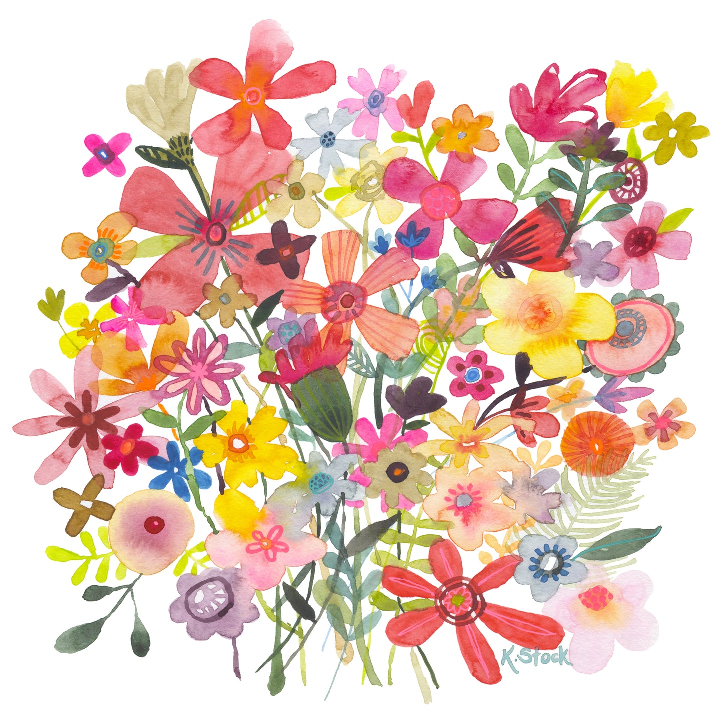 Orange Daisies - Signed and Numbered Limited Edition Print.