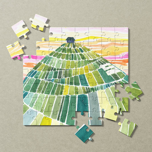 Salida's "S" Mountain Green Blocks - 200 Piece Limited Edition Art Puzzle