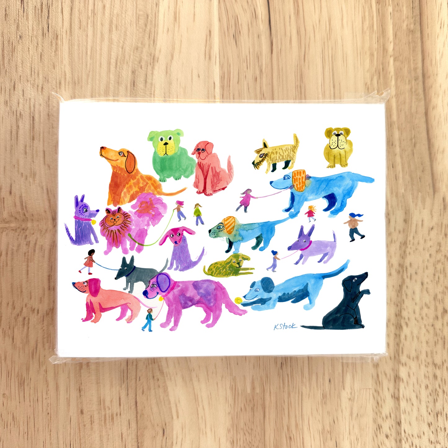 Big Dog Walk - Note Cards