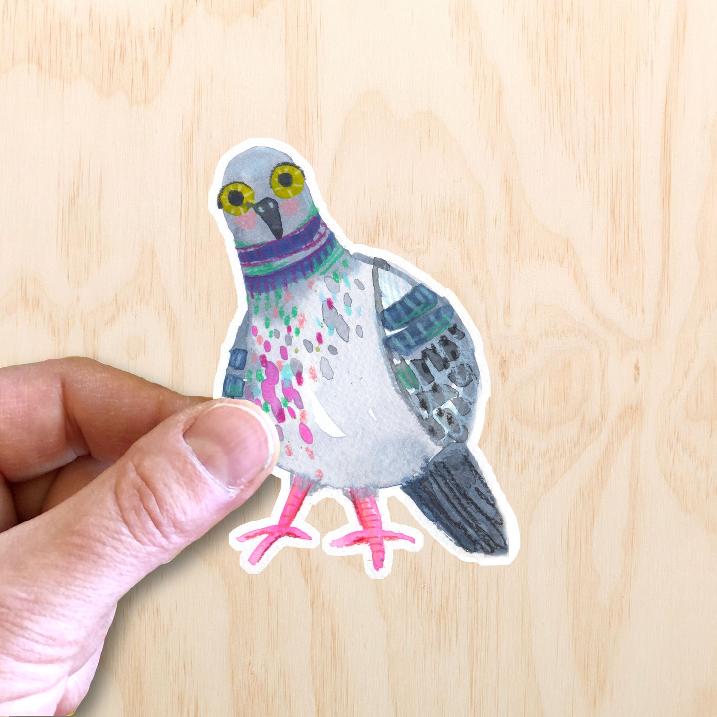 Who Me Pigeon Sticker