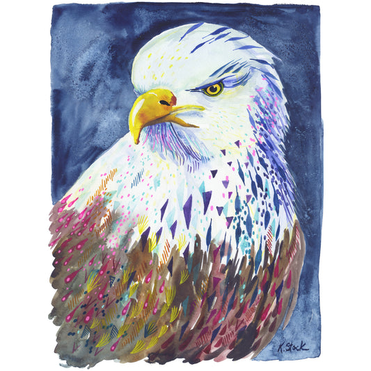 Pink Dappled Eagle - Signed and Numbered Limited Edition Print.