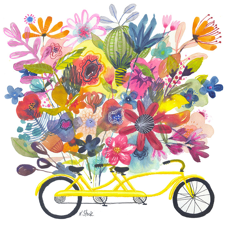 Yellow Tandem Bouquet - Signed and Numbered Limited Edition Print.