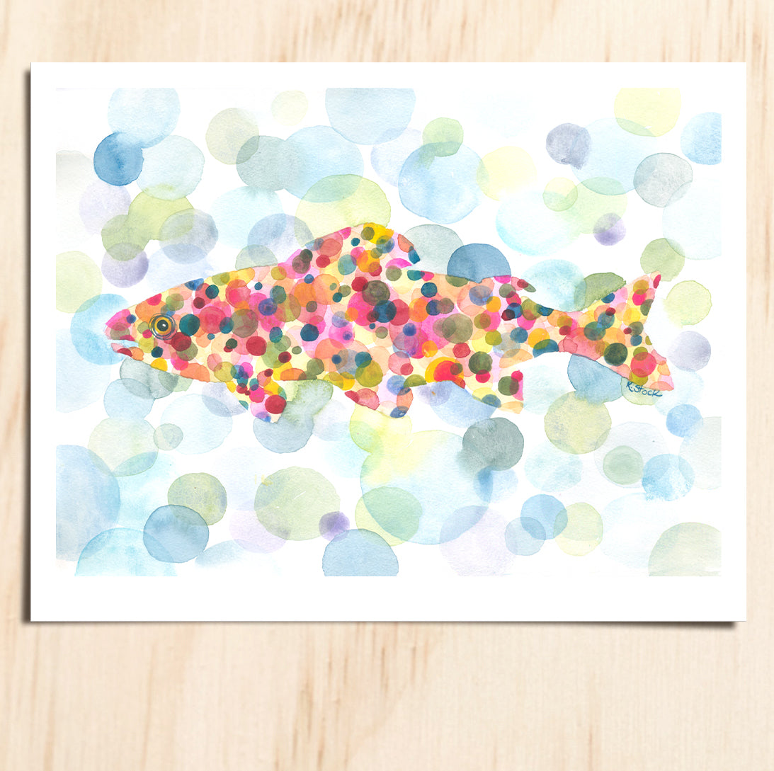 Underwater Trout - Signed and Numbered Limited Edition Print.